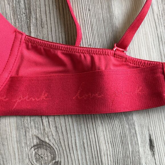 PINK Victoria's Secret Smooth Red Pepper 32C Wear Everywhere Push Up Bra VS - Picture 5 of 7